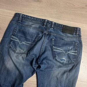 Diesel Made in Italy‎ Distressed Embroidered Denim Jeans Straight Leg
